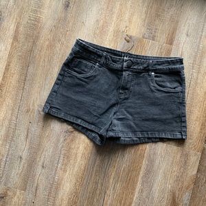 Cotton On black denim shorts, size 6